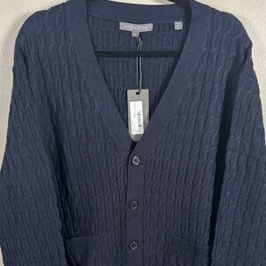 Slate & Stone Men's Navy Blue Cardigan XXL